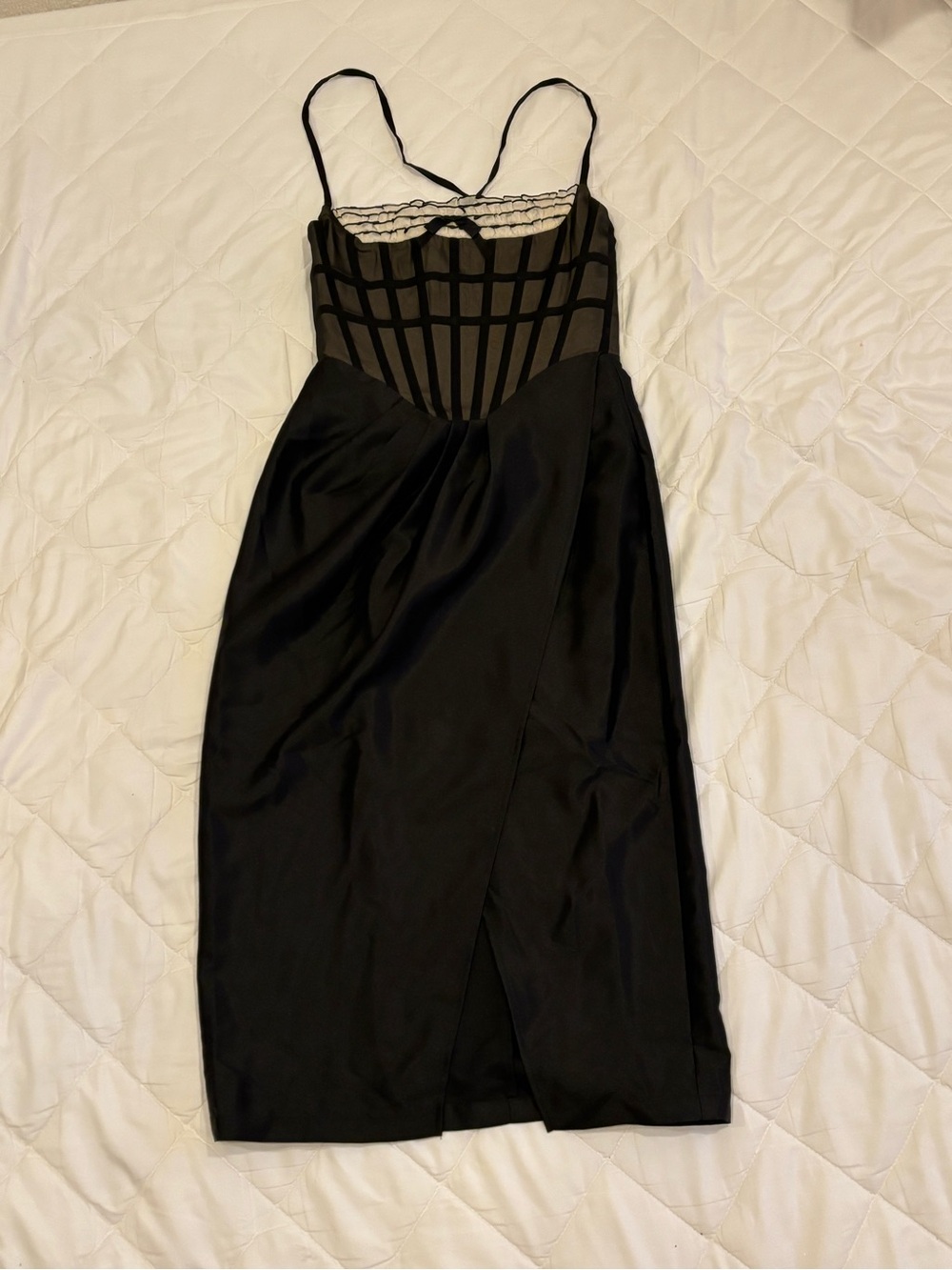 LaceMade Midday Phantom Corset Dress Black Size XS
